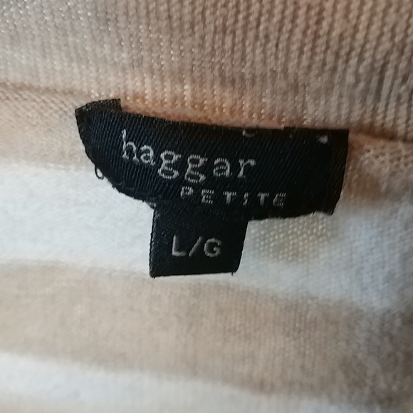 10/$10   Haggar Striped Cardigan L - Picture 2 of 8